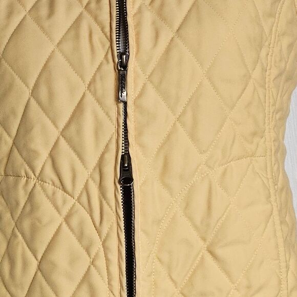 Vintage Brooks Brothers Quilted Yellow & Corduroy Front Zip Plaid Lined Vest - Picture 6 of 11